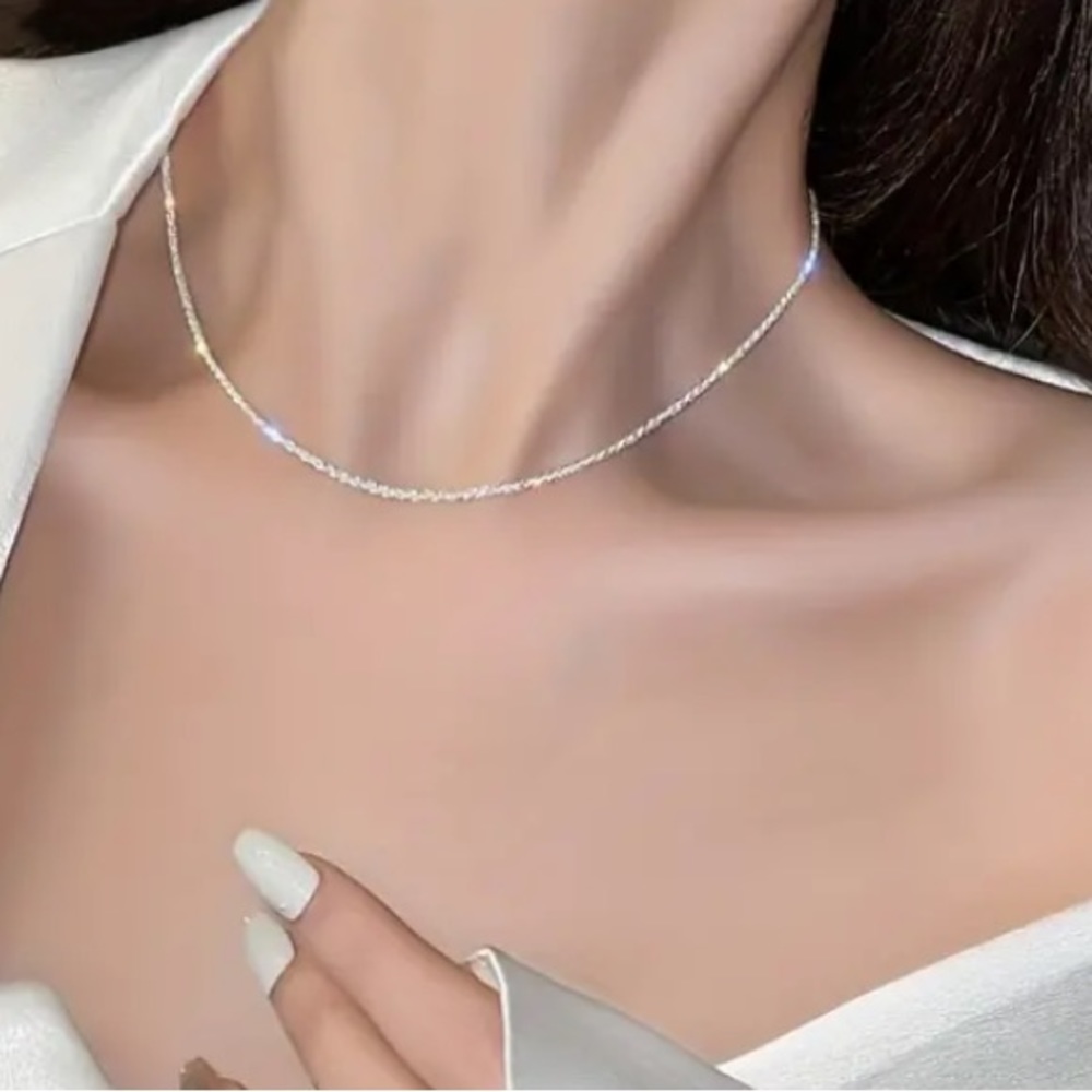 925 Sterling Silver Necklace Female Silver Chain